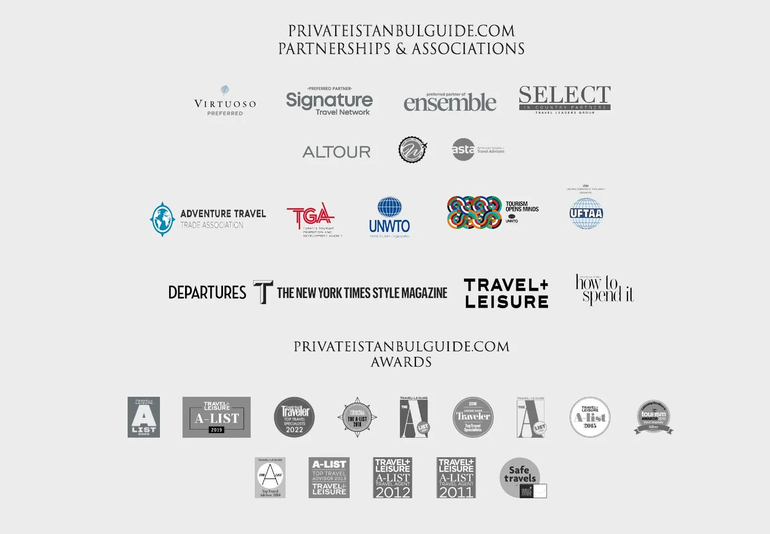 privateistanbulguide.com awards and partnerships privateistanbulguide.com awards and partnerships